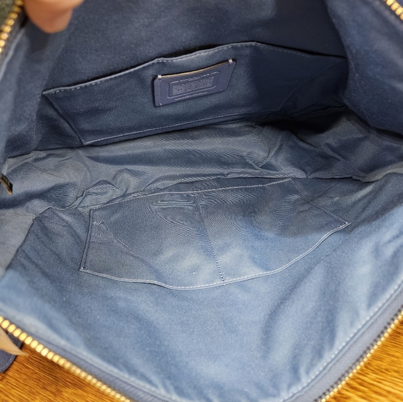 Coach Elle Hobo Crossbody Bag Periwinkle and Brass NWT - Picture 8 of 11